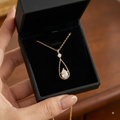 Meera | Elegant Water Drop Pendant Necklace for Women